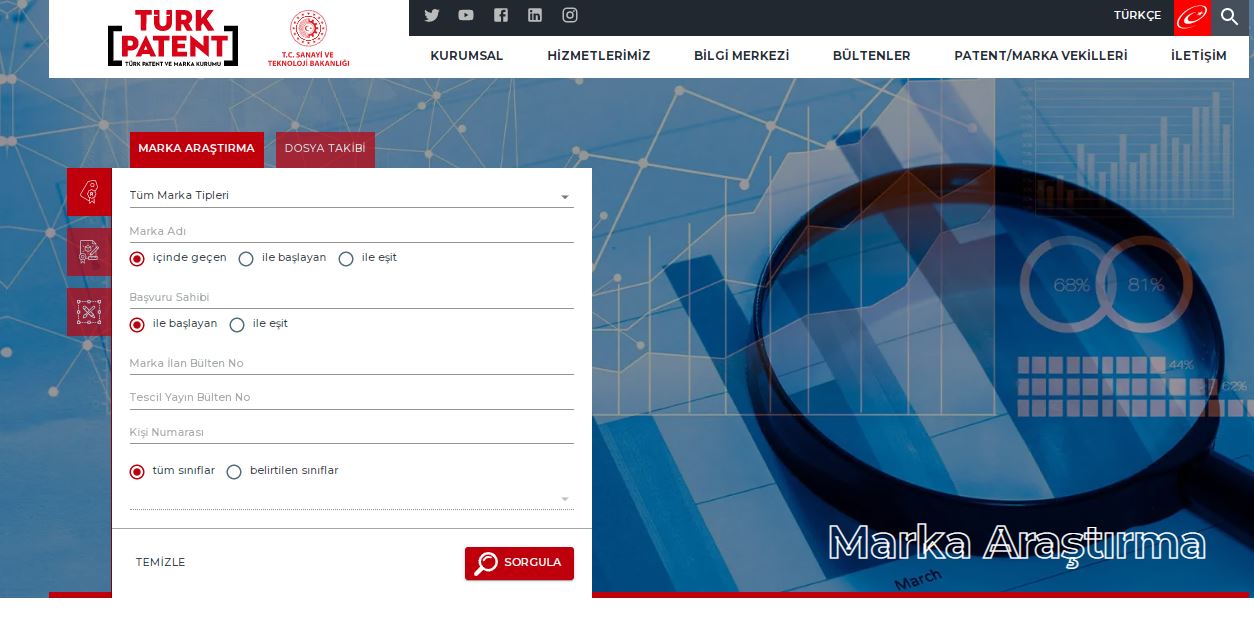 marka sorgulama marka araştırma optimum patent